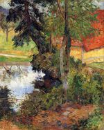 Red roof by the water 1885